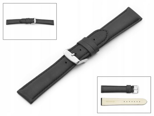  CALF BLACK LEATHER TWISTER STRAP 21 MM 5050