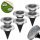  Plug-in solar lamp AKB-Poland silver 13 cm 6 pcs.