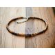  Wooden bead necklace under the neck / adjustable length