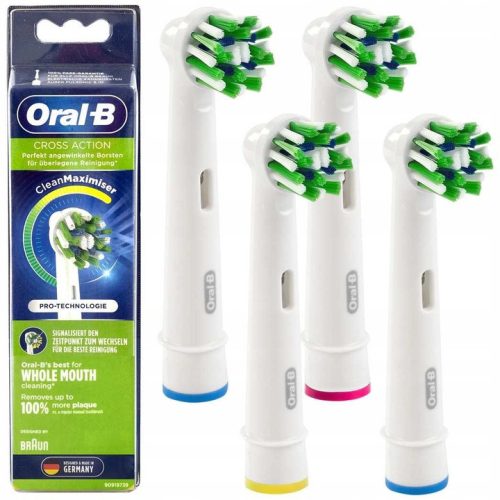  ORAL-B CROSS ACTION 100 % ORIGINAL TIPP 4 x