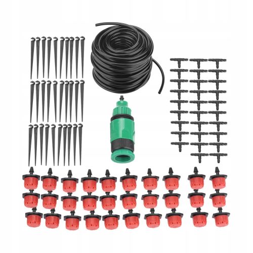  25 m long greenhouse and garden irrigation set
