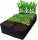  Flowerpot 180 cm x 90 x 30 cm made of black felt