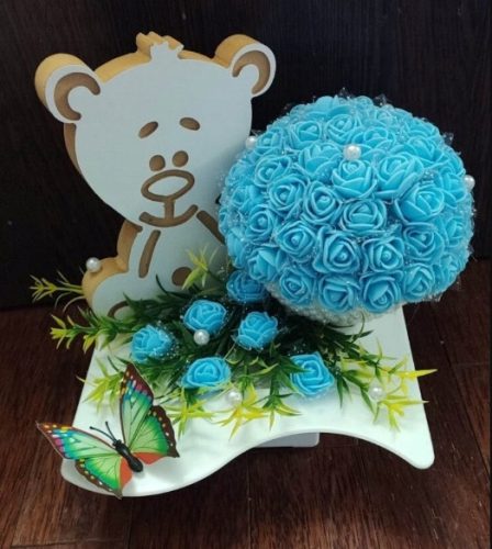  Grave decoration for children, teddy bear boy