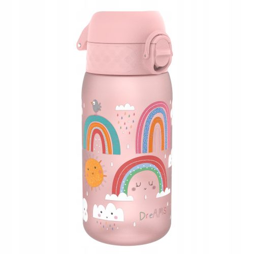  BOTTLE WATER BOTTLE FOR SCHOOL KINDERGARTEN PINK RAINBOW ION8 0.35 l