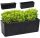  Deco4Home flowerpot 56 cm x 19.5 x 19.5 cm plastic black