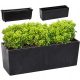  Deco4Home flowerpot 56 cm x 19.5 x 19.5 cm plastic black