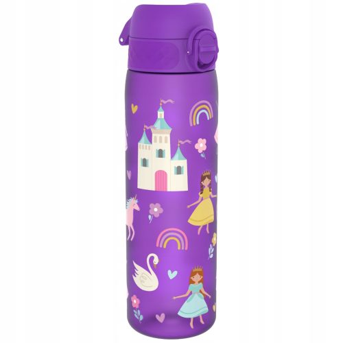  BOTTLE WATER BOTTLE PURPLE CASTLE PRINCESS UNICORN RAINBOW ION8 0,5