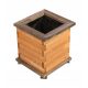  KONIUSZEK OGRODY Flowerpot 29 cm x 29 x 33 cm Diameter 29 cm Wood tones brown and beige, rosewood