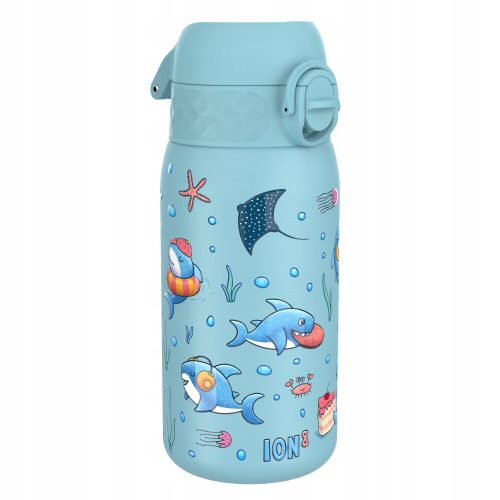  LIGHTWEIGHT STEEL WATER BOTTLE STAINLESS STEEL SHARKS SINGLE ION8 0.4 l