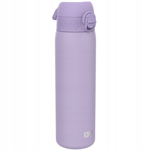  LIGHT STEEL WATER BOTTLE DRINKS STAINLESS STEEL PURPLE ION8 0.6 l