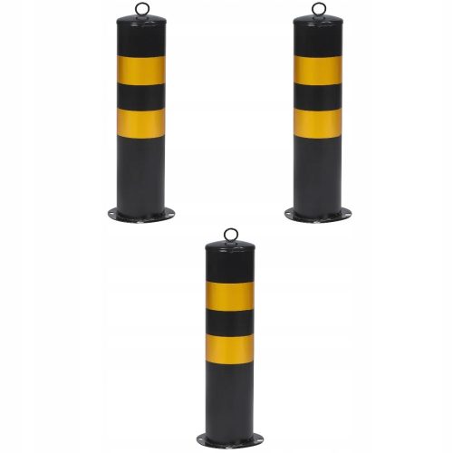 warning posts, barricades, entrance security, 3-part