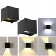  Beede garden wall light black, integrated 12 W LED source