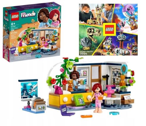  LEGO Friends 41740 Aliya's Room + LEGO CATALOG 2024 NEW