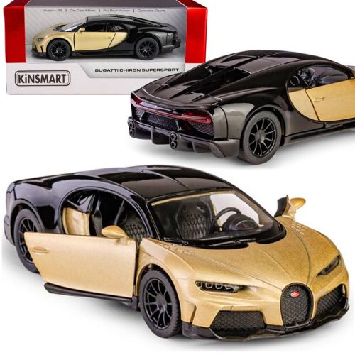  Kinsmart Auto Bugatti Chiron Supersport KT5423W + CAR BOX AUTOMODELL KINSMART