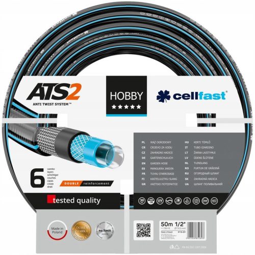  Cellfast Hobby Garden Hose 50m 1/2"