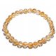  Bracelet Citrine natural stone ball 6mm