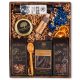  GIFT BASKET set tea coffee chocolate cherry truffle syrup flowers