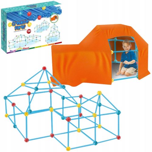  Construction pipe blocks straws 128 ELE. tent