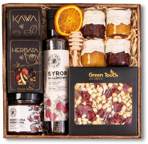  GIFT BASKET BOX GIFT SYRUP CHOCOLATE JAM GIFT tea coffee