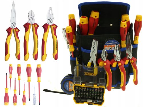  Tool set for an electrician WIHA, DEWALT, ENERGOTYTAN 1000V / 47 pieces