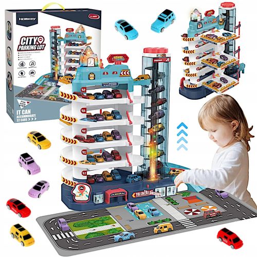  CAR RAIL PARKING GARAGE CARS SPRINGS FOR CHILDREN SLIDE LIFT