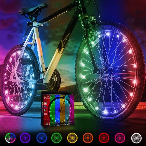  2X LIGHTS LIGHTS LED WHEEL LIGHTS BICYCLE SPOKES FOR COLORFUL WHEELS