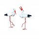  Decorative Garden Figure Two Storks SET