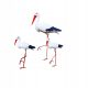  Decorative garden figure - BIG STORK WITH SMALL STORKS