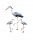  Decorative garden figure - FAMILY - A LARGE HERON WITH TWO SMALL HERONS