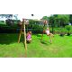 AXI wooden swing with two seats