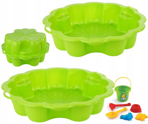 Sandpit Stokrotka Swimming Pool Gray plus Free