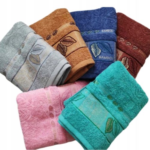  SET OF 6 TERRY BATH TOWELS, 50X100, THICK, FLUFFY TOWELS