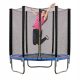 GARDEN TRAMPOLINE FOR CHILDREN PROTECTIVE NET ELASTIC MAT 183CM 150KG + Classic EcoKidWood sticker 1 pc.