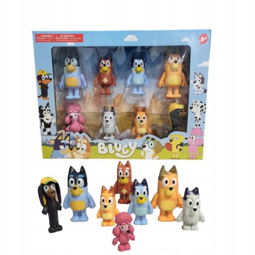  Set Fairy Tale Figures BLUE & FAMILY BING FAMILY FRIENDS FUN 8-PCS