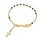  Gold-plated bracelet rosary medallion zircons