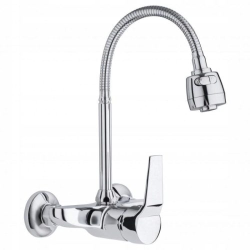  Yoka Home HENO wall-mounted kitchen faucet, silver