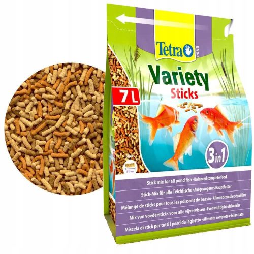  Tetra Pond Variety Sticks 3in1 fish food