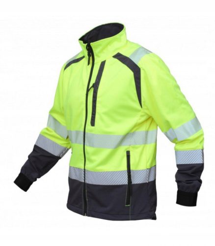 BoSafety Orlando elastic reflective work sweatshirt with 2 many pockets, highly visible