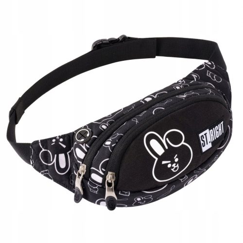  ST.RIGHT BELT BAG CLEVER BUNNY WALL BAG, BLACK