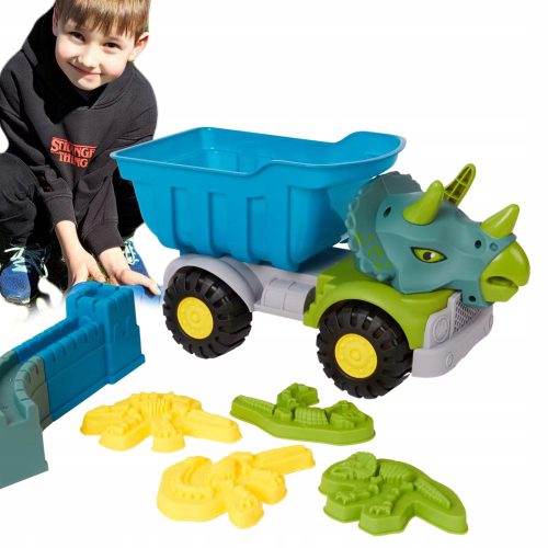 dinosaur truck with sand molds