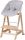  Roba Born Up Nature 2-in-1 High Chair with Reclining Style, Grey