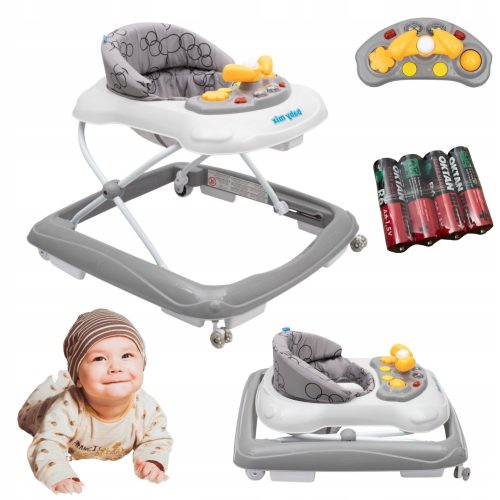  Baby Mix baby walker OSK-H888ES-WG + zinc-carbon battery octane AA (R6) 4 pcs.