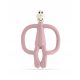  Matchstick Monkey Orthodontic Teether, Silicone, Pink Shades