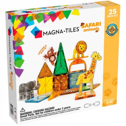 Magna-Tiles Safari Animals Magnetic Blocks 25 pcs.