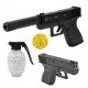  METAL REPLICA BALL PISTOL C15A GLOCK 17 ASG