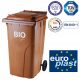 BIO waste container, brown, with approval, 240 l