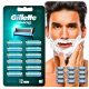  Gillette Mach 3 Blade Refills for Mach3 Razor 12 Pieces Efficient