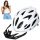  Casque de sécurité vélo NILS EXTREME TAILLE L (55-61 cm) BLANC SOLIDE + Guide du sport CGROT