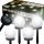  INTMIX embedded solar lamp, white, 34 cm, 4 pcs.