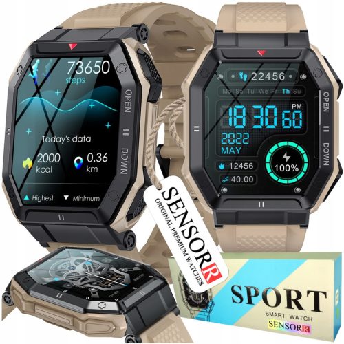  STRONG MILITARY WATCH MEN'S SMARTWATCH SMS CALLS POLISH MENU ORIGINAL